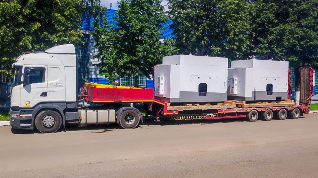 перевозка низкорамным тралом станков